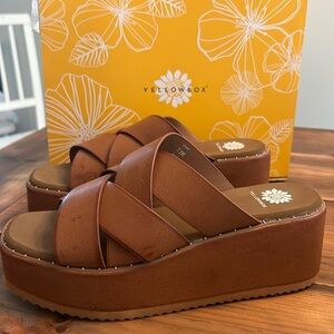 Yellowbox Wedge sandal NWT 7.5